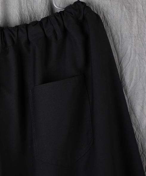Gathered Wide Cropped Pants